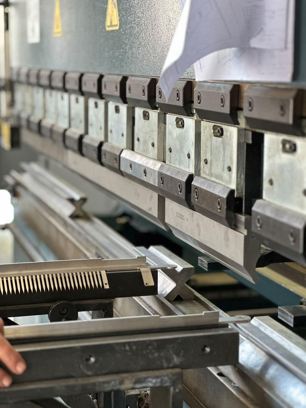 CNC press brake bending metal